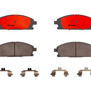 Brembo Brake Pad, Nao, Fmsi Number D855-7910, Ceramic, Set of 4, With Hardware – P56040N