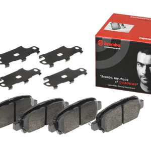 Brembo Brake Pad, Prime Line, Fmsi Number D1288-8405/ D1393-8501/ D1626-8842/ D905-7784, Low-Metallic, Set of 4 – P56046