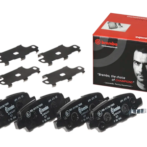 Brembo Brake Pad, Prime Line, Fmsi Number D1288-8405/ D1393-8501/ D1626-8842/ D905-7784, Low-Metallic, Set of 4 – P56046