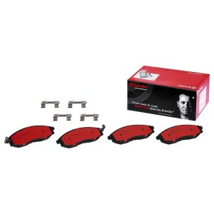 Brembo Brake Pad, Nao, Fmsi Number D830-7703, Ceramic, Set of 4, With Hardware – P56049N