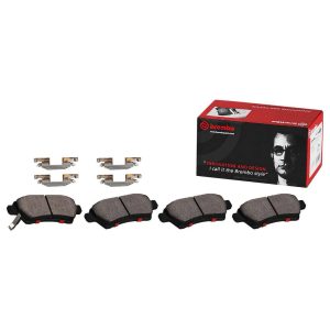 Brembo Brake Pad, Nao, Fmsi Number D830-7703, Ceramic, Set of 4, With Hardware – P56049N