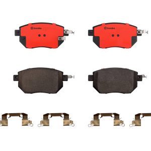Brembo Brake Pad, Nao, Fmsi Number D969-7870, Ceramic, Set of 4, With Hardware – P56051N