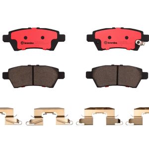 Brembo Brake Pad, Nao, Fmsi Number D1101-8204, Ceramic, Set of 4, With Hardware – P56060N