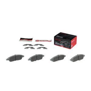 Brembo Brake Pad, Nao, Fmsi Number D1592-8804, Ceramic, Set of 4, With Hardware – P56070N