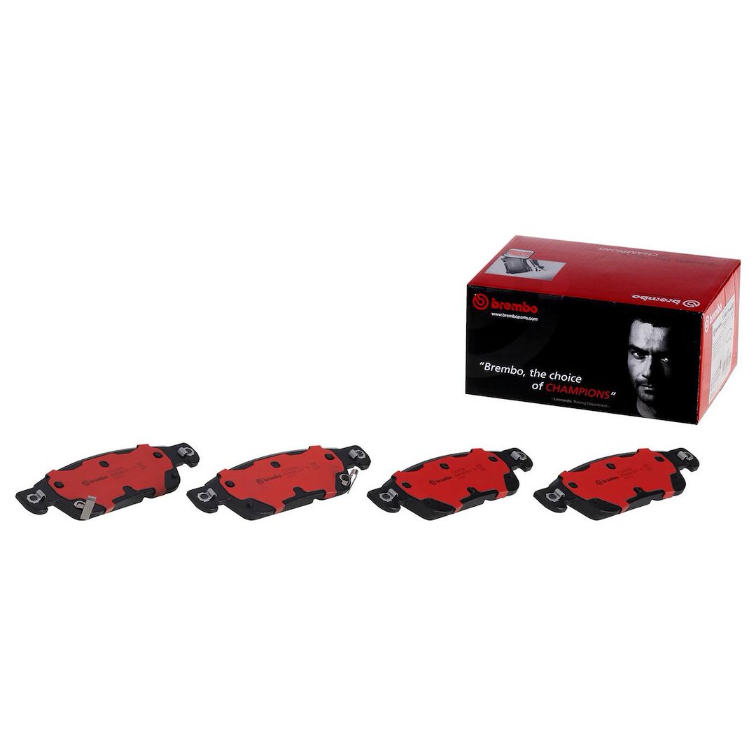 Brembo Brake Pad, Nao, Fmsi Number D1287-8404, Ceramic, Set of 4, With Hardware – P56080N
