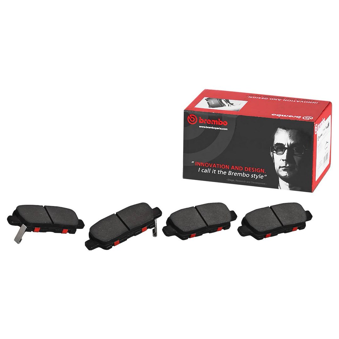 Brembo Brake Pad, Nao, Fmsi Number D1287-8404, Ceramic, Set of 4, With Hardware – P56080N