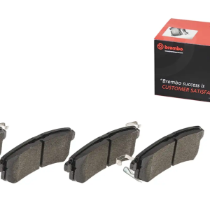Brembo Brake Pad, Prime Line, Fmsi Number D1510-8719, Low-Metallic, Set of 4, With Pad Wear Sensor – P56082