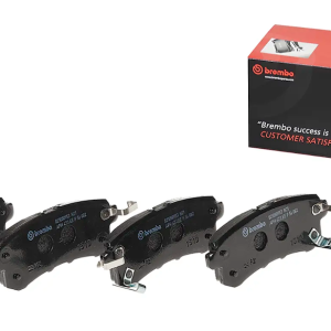 Brembo Brake Pad, Prime Line, Fmsi Number D1510-8719, Low-Metallic, Set of 4, With Pad Wear Sensor – P56082