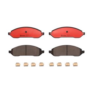 Brembo Brake Pad, Nao, Fmsi Number D1022-7927, Ceramic, Set of 4, With Hardware – P56092N