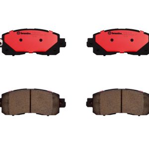 Brembo Brake Pad, Nao, Fmsi Number D1650-8878, Ceramic, Set of 4, With Hardware – P56104N