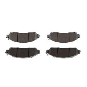 Brembo Brake Pad, Nao, Fmsi Number D2138-9375, Ceramic, Set of 4, With Hardware/ Brake Caliper Screws – P56120N