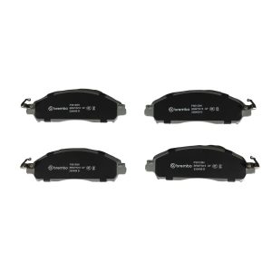 Brembo Brake Pad, Nao, Fmsi Number D2138-9375, Ceramic, Set of 4, With Hardware/ Brake Caliper Screws – P56120N
