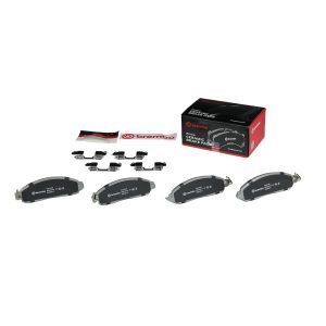 Brembo Brake Pad, Nao, Fmsi Number D2138-9375, Ceramic, Set of 4, With Hardware/ Brake Caliper Screws – P56120N