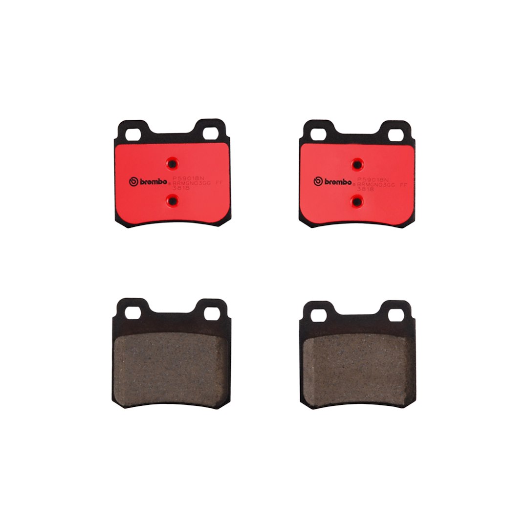 Brembo Brake Pad, Nao, Fmsi Number D427-7316, Ceramic, Set of 4 – P59018N
