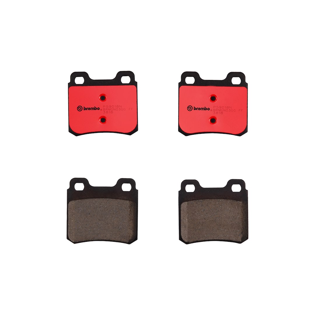Brembo Brake Pad, Nao, Fmsi Number D427-7316, Ceramic, Set of 4 – P59018N