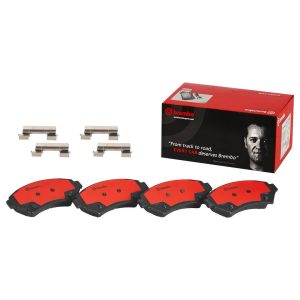 Brembo Brake Pad, Nao, Fmsi Number D818-7693, Ceramic, Set of 4, With Hardware – P59028N