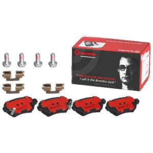 Brembo Brake Pad, Nao, Fmsi Number D1362-8471, Ceramic, Set of 4, With Hardware – P59038N