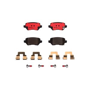 Brembo Brake Pad, Nao, Fmsi Number D1362-8471, Ceramic, Set of 4, With Hardware – P59038N