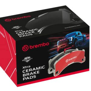 Brembo Brake Pad, Xtra Severe Duty, Fmsi Number D1095-7874, Ceramic, Set of 4, With Pad Shims/ Mounting Hardware/ Brake Lubricant – P59042SD