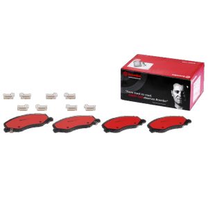 Brembo Brake Pad, Nao, Fmsi Number D1558-8770, Ceramic, Set of 4, With Hardware – P59058N