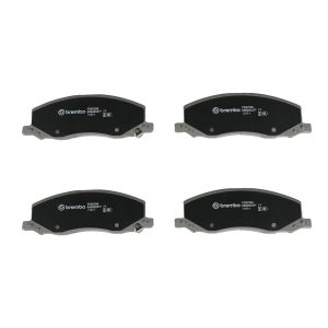 Brembo Brake Pad, Nao, Fmsi Number D1558-8770, Ceramic, Set of 4, With Hardware – P59058N