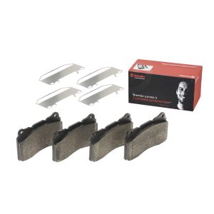 Brembo Brake Pad, Fmsi Number D1836-9065, Low-Metallic, Set of 4, With Hardware/ Brake Caliper Screws – P59079