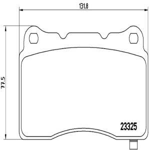 Brembo Brake Pad, Fmsi Number D1836-9065, Low-Metallic, Set of 4, With Hardware/ Brake Caliper Screws – P59079