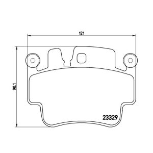 Brembo Brake Pad, Fmsi Number D993-7894/ D917-7798/ D776-7643, Low-Metallic, Set of 4 – P65009