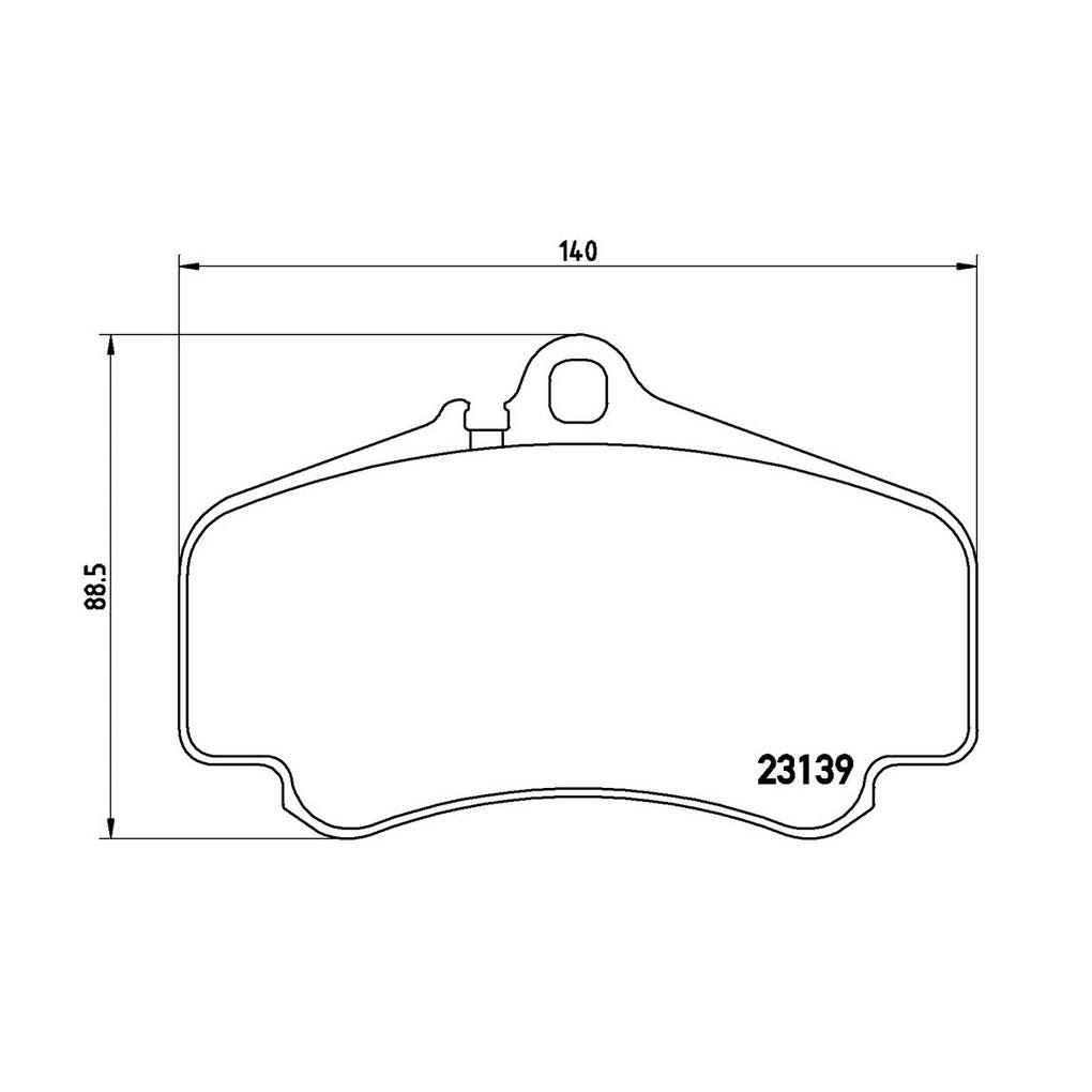 Brembo Brake Pad, Fmsi Number D916-7797, Low-Metallic, Set of 4 – P65011