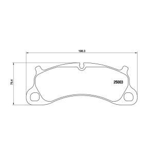 Brembo Brake Pad, Fmsi Number D1664-8892, Low-Metallic, Set of 4 – P65025