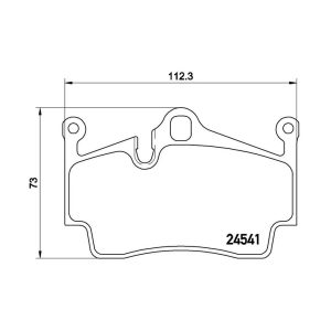 Brembo Brake Pad, Fmsi Number D1134-8245, Low-Metallic, Set of 4 – P65028