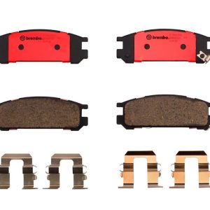 Brembo Brake Pad, Nao, Fmsi Number D471-7351, Ceramic, Set of 4, With Hardware – P78005N