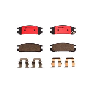 Brembo Brake Pad, Nao, Fmsi Number D471-7351, Ceramic, Set of 4, With Hardware – P78005N