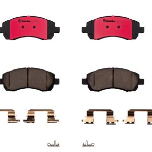 Brembo Brake Pad, Nao, Fmsi Number D722-7590, Ceramic, Set of 4, With Hardware – P78009N