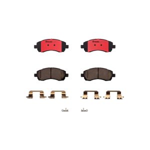 Brembo Brake Pad, Nao, Fmsi Number D722-7590, Ceramic, Set of 4, With Hardware – P78009N