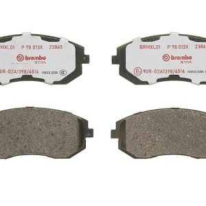 Brembo Brake Pad, Xtra Line, Fmsi Number D929-7830/ D929-7880, Low-Metallic, Set of 4 – P78013X