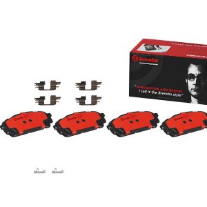 Brembo Brake Pad, Nao, Fmsi Number D1004-7905, Ceramic, Set of 4, With Hardware – P78014N