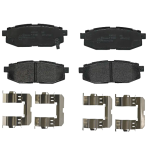 Brembo Brake Pad, Prime Line, Fmsi Number D1124-8231, Low-Metallic, Set of 4, With Mounting Hardware and Pad Wear Sensor – P78018