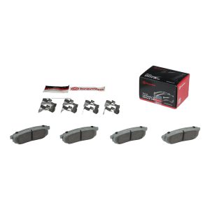 Brembo Brake Pad, Nao, Fmsi Number D1124-8231, Ceramic, Set of 4, With Hardware – P78018N
