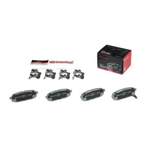 Brembo Brake Pad, Nao, Fmsi Number D1124-8231, Ceramic, Set of 4, With Hardware – P78018N