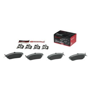 Brembo Brake Pad, Nao, Fmsi Number D1539-7880, Ceramic, Set of 4, With Hardware – P78021N