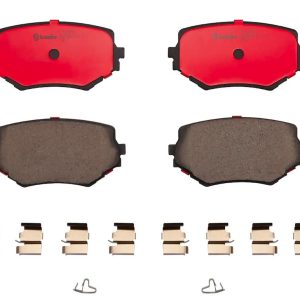 Brembo Brake Pad, Nao, Fmsi Number D680-7559, Ceramic, Set of 4, With Hardware – P79009N