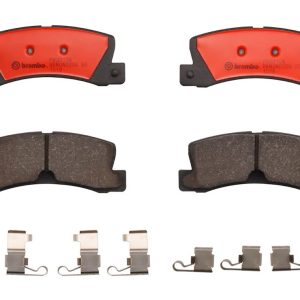 Brembo Brake Pad, Nao, Fmsi Number D325-7223, Ceramic, Set of 4, With Hardware – P83015N