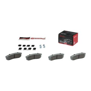 Brembo Brake Pad, Nao, Fmsi Number D606-7487, Ceramic, Set of 4, With Hardware – P83024N
