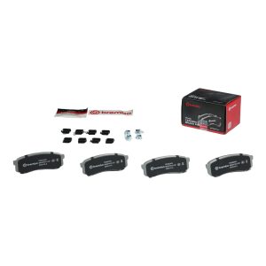 Brembo Brake Pad, Nao, Fmsi Number D606-7487, Ceramic, Set of 4, With Hardware – P83024N