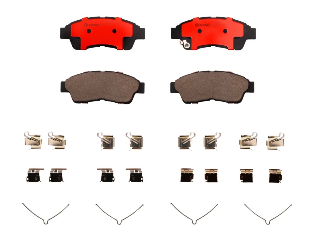 Brembo Brake Pad, Nao, Fmsi Number D562-7441, Ceramic, Set of 4, With Hardware – P83034N