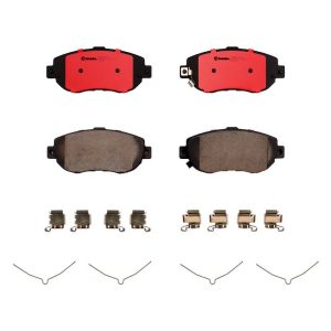 Brembo Brake Pad, Nao, Fmsi Number D619-7495, Ceramic, Set of 4, With Hardware – P83037N