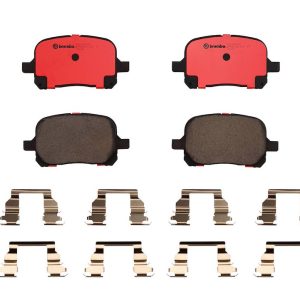 Brembo Brake Pad, Nao, Fmsi Number D707-7581, Ceramic, Set of 4, With Hardware – P83040N