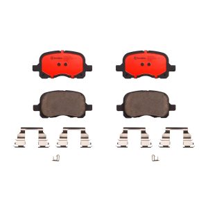 Brembo Brake Pad, Nao, Fmsi Number D741-7611, Ceramic, Set of 4, With Hardware – P83044N