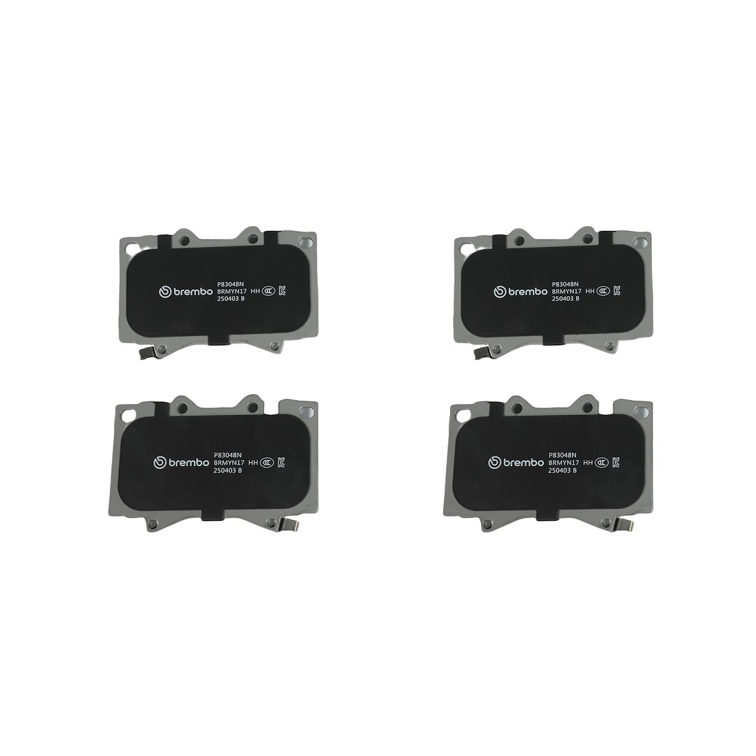 Brembo Brake Pad, Nao, Fmsi Number D772-7639, Ceramic, Set of 4 – P83048N